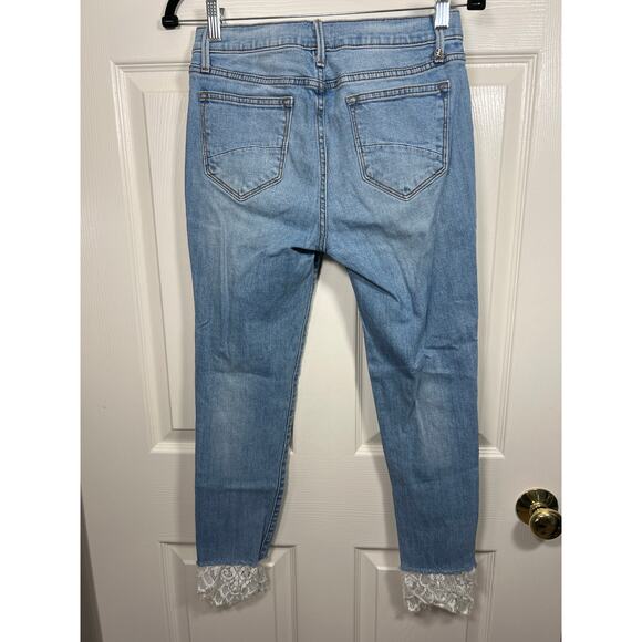Driftwood Denim Jackie Jeans Lace Hem Women's 27 / 4 Boho Romantic Capsule - Picture 4 of 10